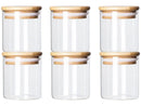 Conjunto de Potes de Vidro - 180 ml - 6 Peças